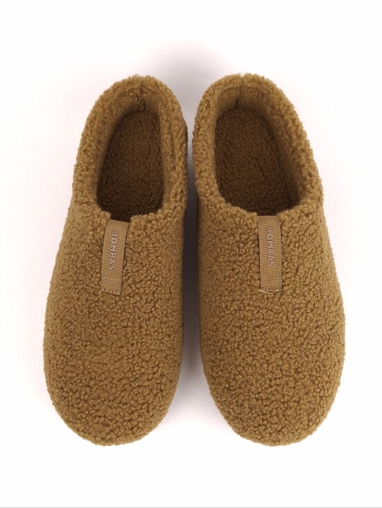 Bombas NEW Sunday Slipper Toffee sherpa loungewear slip on hard sole comfort main image 8